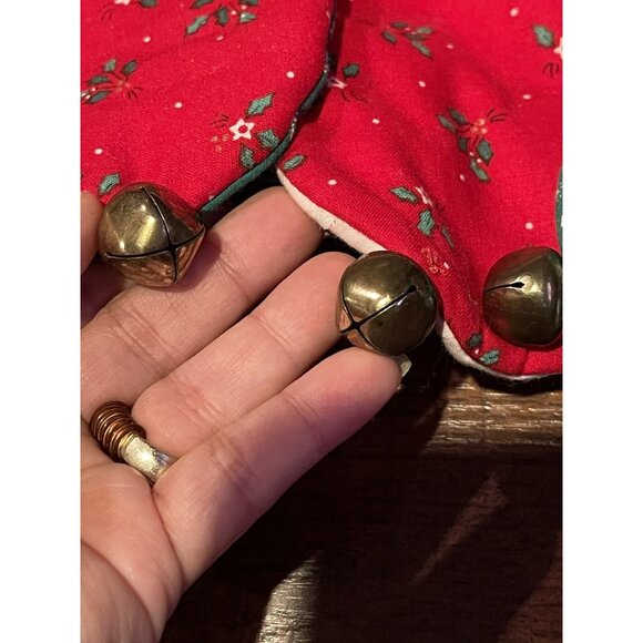 Set Of 3 Vintage Handmade Christmas Stockings With Snowman & Floral Prints 16" - Picture 12 of 15